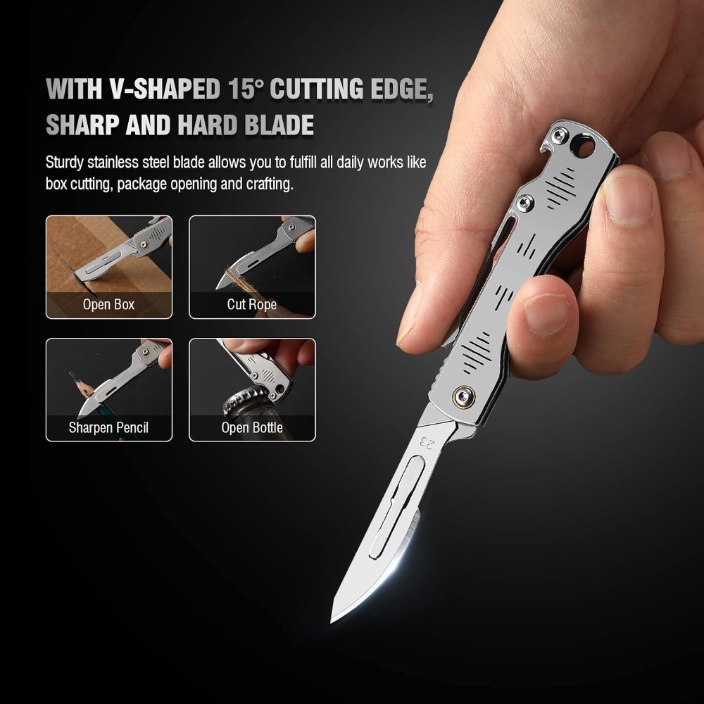 Folding Scalpel Knife with 10p - огляд і ціна Bread Lame Scoring
