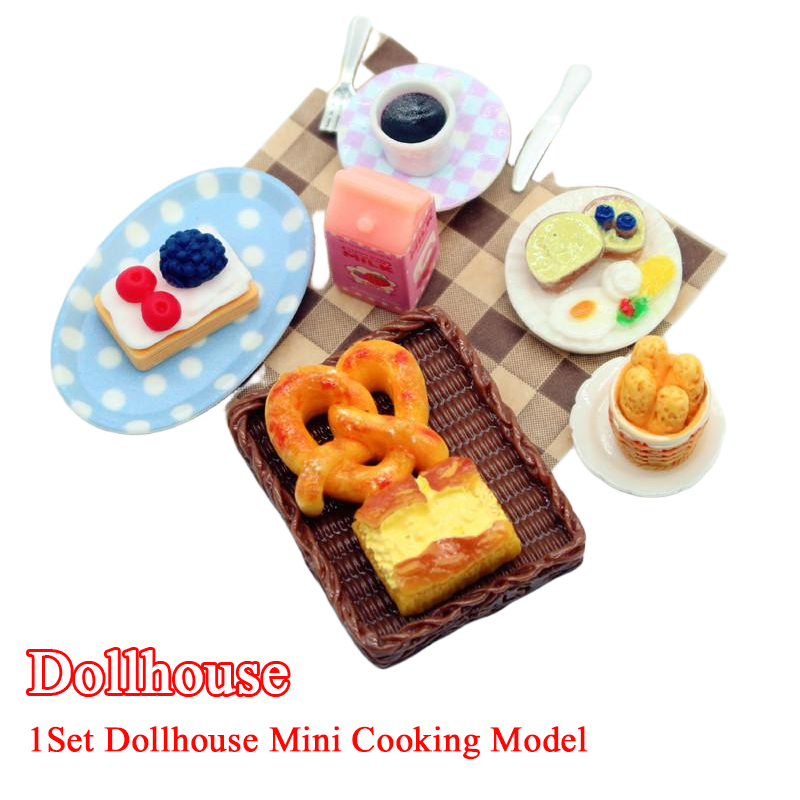 1Set Dollhouse Mini Breakfast  - огляд і ціна Miniature Baking Kitchen