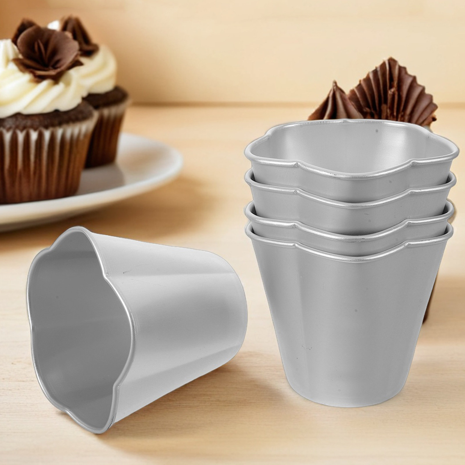 5Pcs Mini Chiffon Cake Pan Set - огляд і ціна Muffin Tin Nonstick